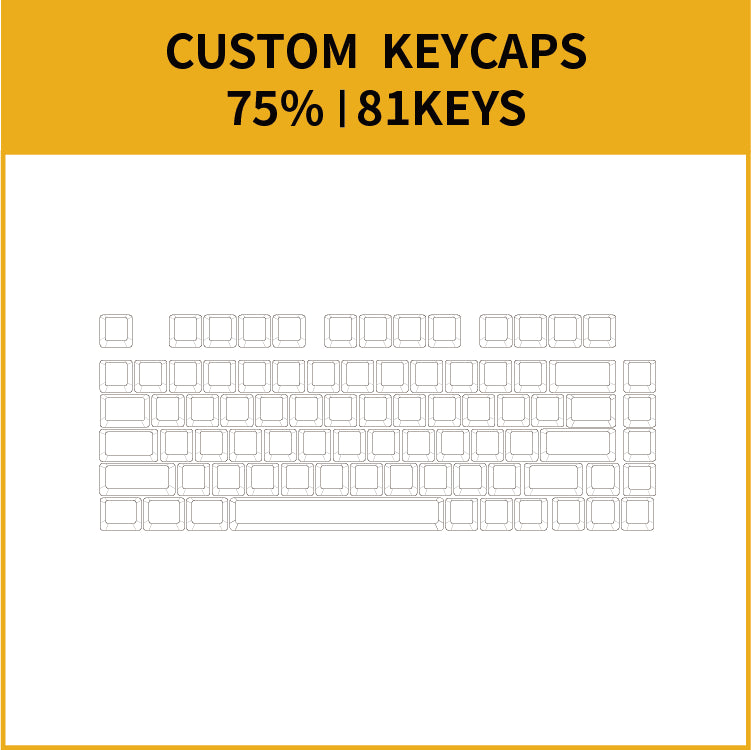 75% Custom Keycaps Set ( ANSI | 82KEYS)
