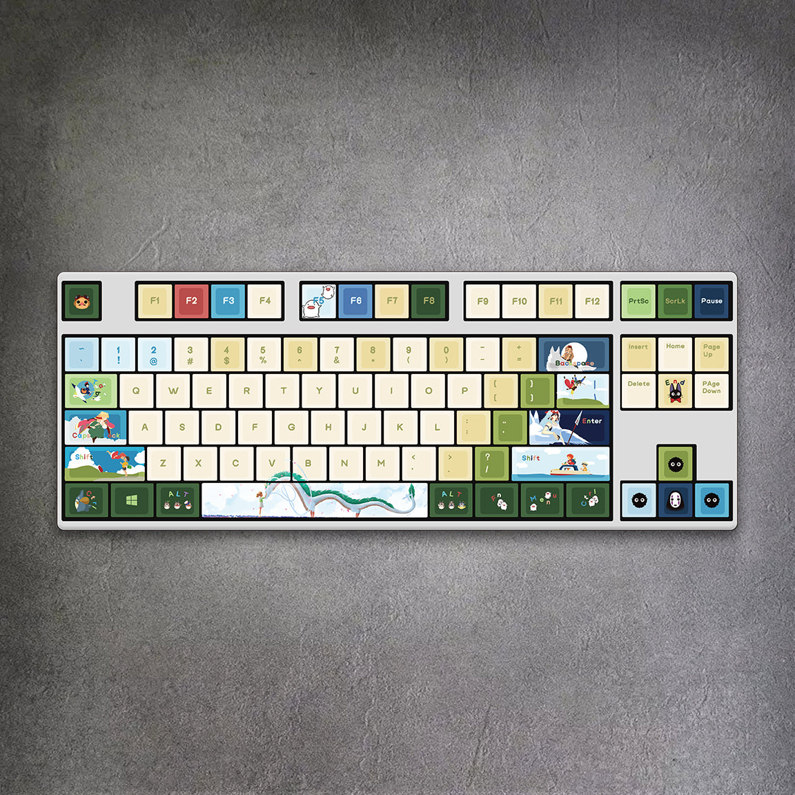 80% Ghibli Style Mechanical Keyboard ( ANSI ) | GimsunCustom Keyboard ...