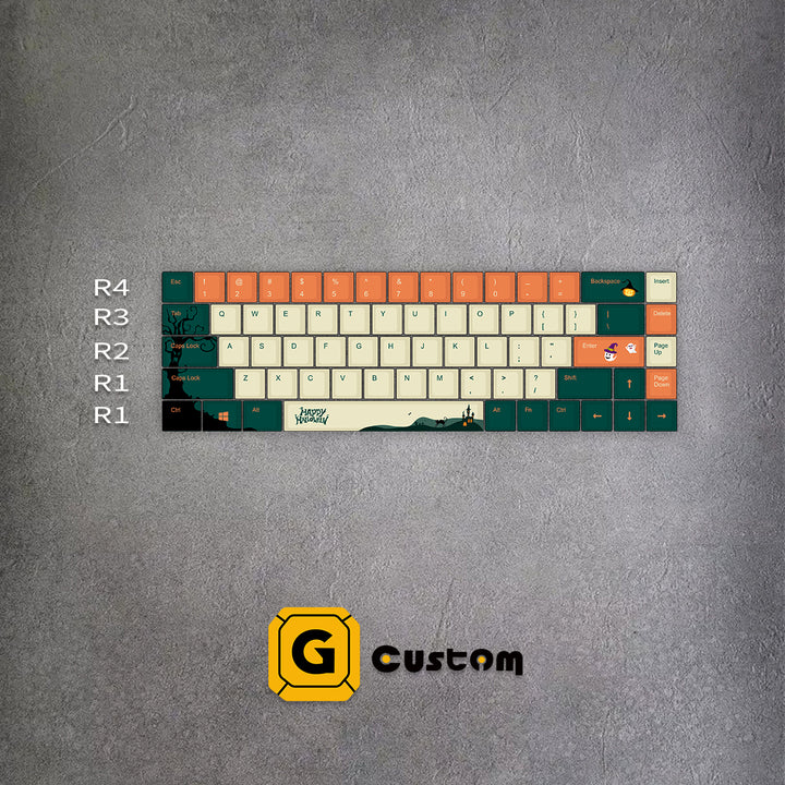 65% Midnight Fantasy PBT Keycaps ( ANSI )