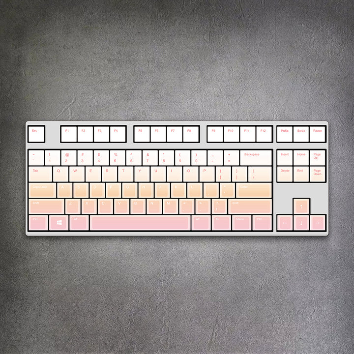 80% Sunset Gradient Mechanical Keyboard ( ANSI )