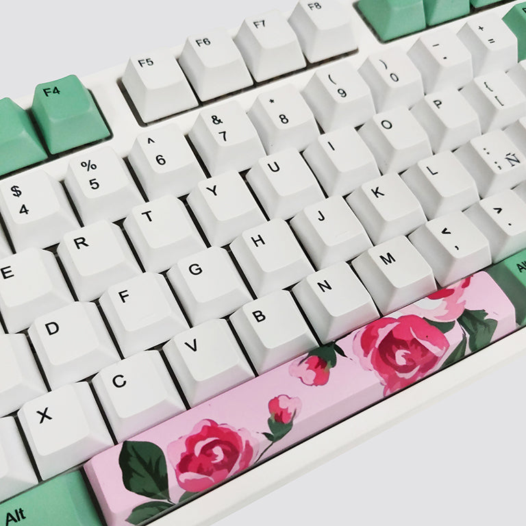 ENHANCE YOUR DESK WITH ELEGANCE: THE CUSTOM 108-KEY FLORAL MECHANICAL KEYBOARD