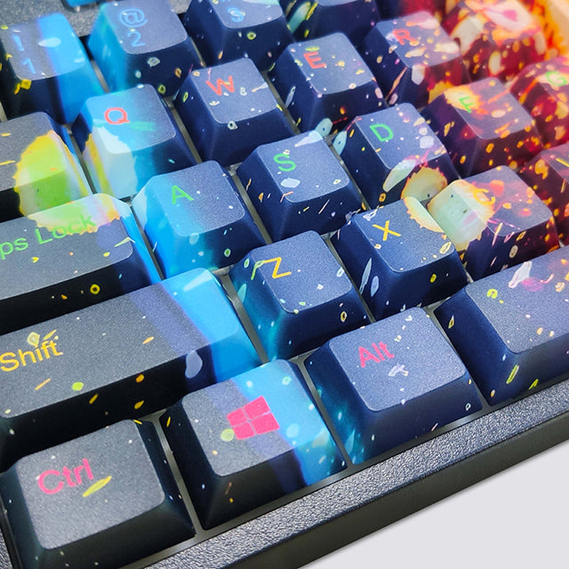 75% custom pbt keycaps