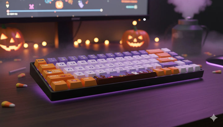 65% Ghost Amusement Park PBT Keycaps ( ANSI )