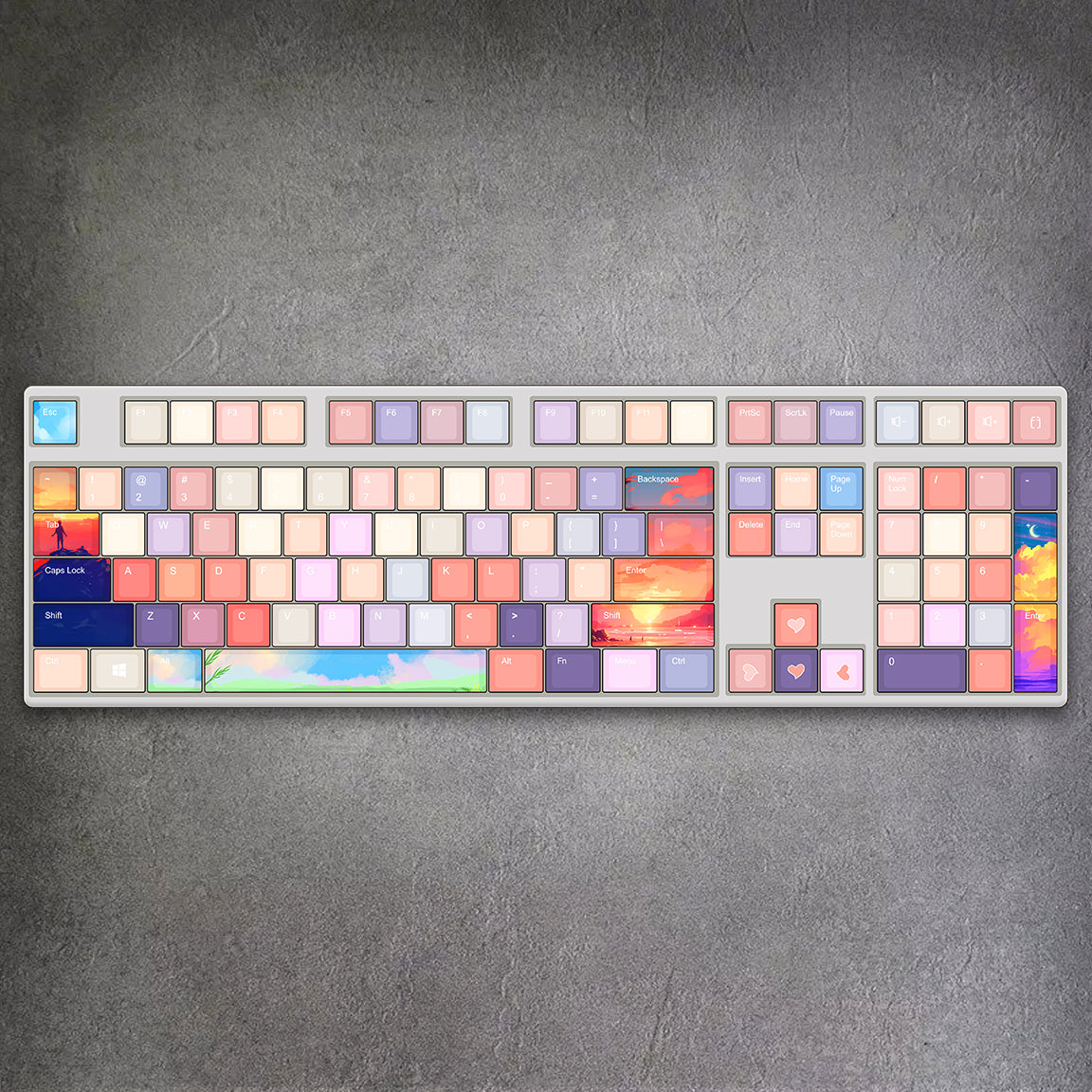100% Colorful Cloud Journey Mechanical Keyboard ( ANSI ) | GimsunCustom ...