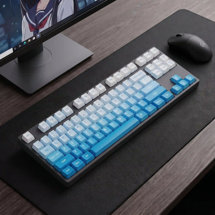 80% Sky Blue Gradient Mechanical Keyboard ( ANSI )