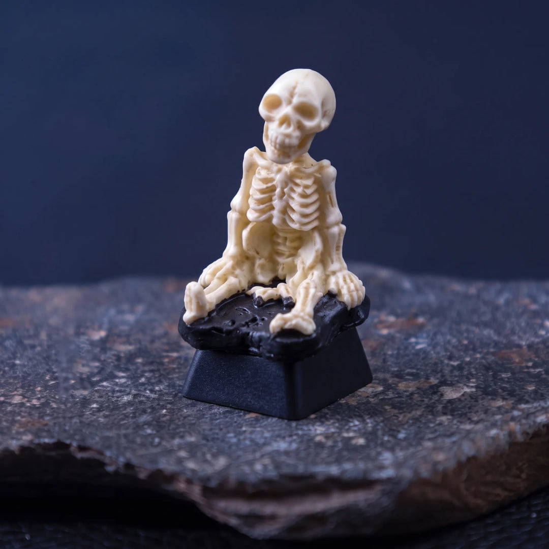 Halloween Skeleton Artisan Keycap – Witch, Mummy, Devil & Skull for Cherry MX