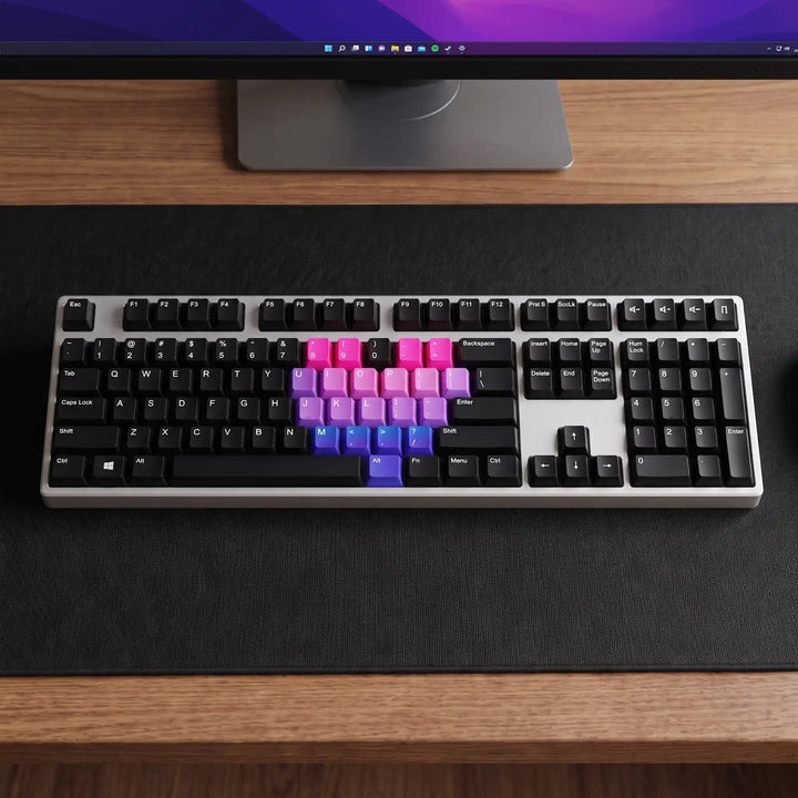 100% Rainbow Heart Mechanical Keyboard ( ANSI )