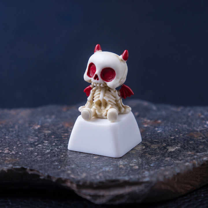 Halloween Skeleton Artisan Keycap – Witch, Mummy, Devil & Skull for Cherry MX