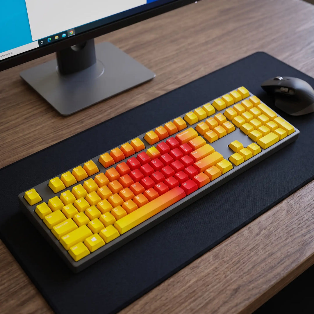 100% Blazing Dawn PBT Keycaps ( ANSI )