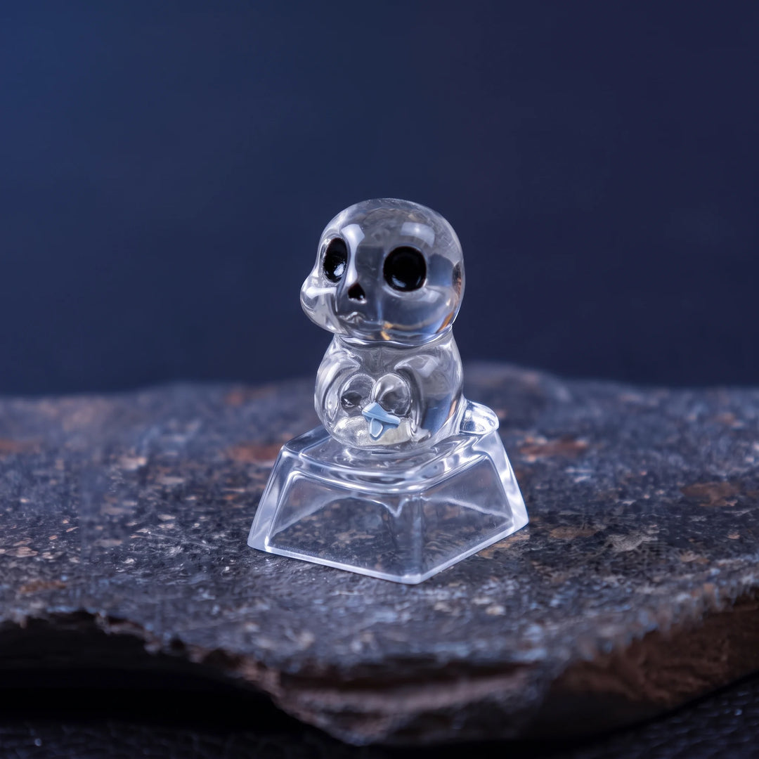 Cute Halloween Ghost & Skeleton Resin Keycap Set – Cherry MX Compatible