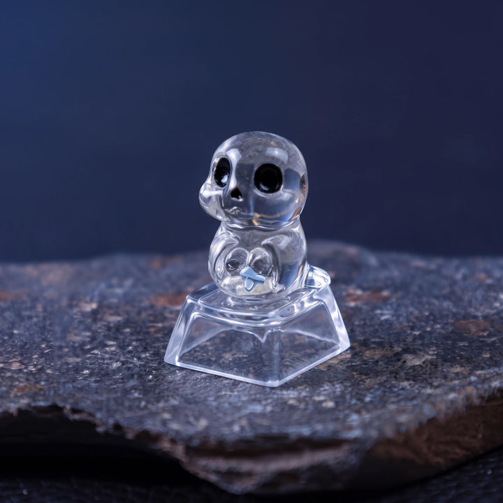 Cute Halloween Ghost & Skeleton Resin Keycap Set – Cherry MX Compatible