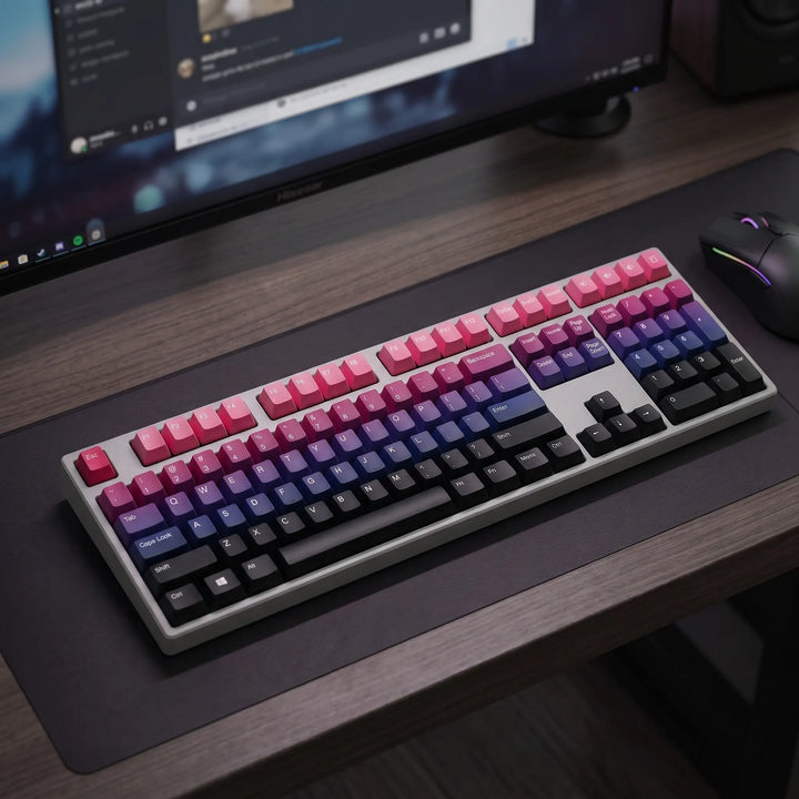 100% Purple Gradient Mechanical Keyboard ( ANSI )
