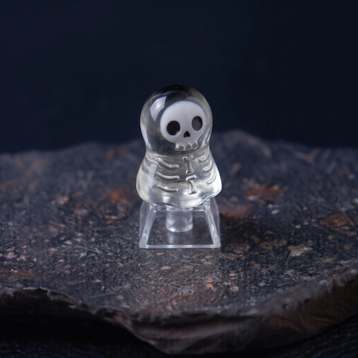 Cute Halloween Ghost & Skeleton Resin Keycap Set – Cherry MX Compatible