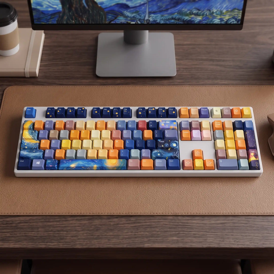 100% Van Gogh's Starry Night Mechanical Keyboard ( ANSI )