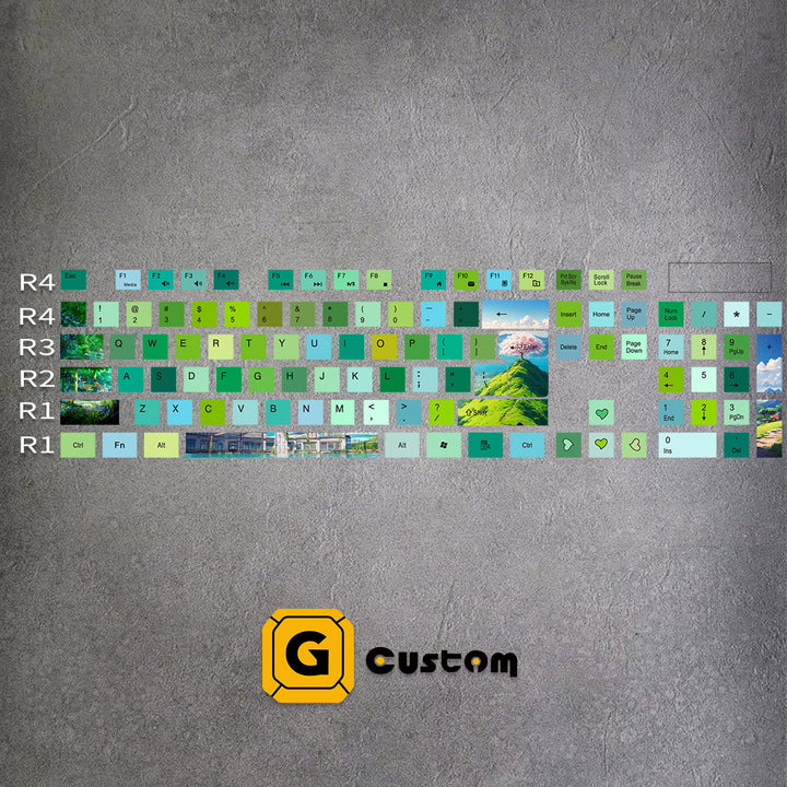 Green Spring Mood Membrane Keyboard