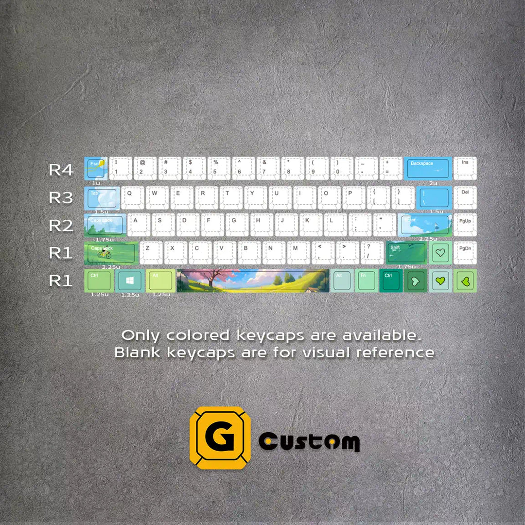 ghibli Style Function Keycaps ( ANSI )
