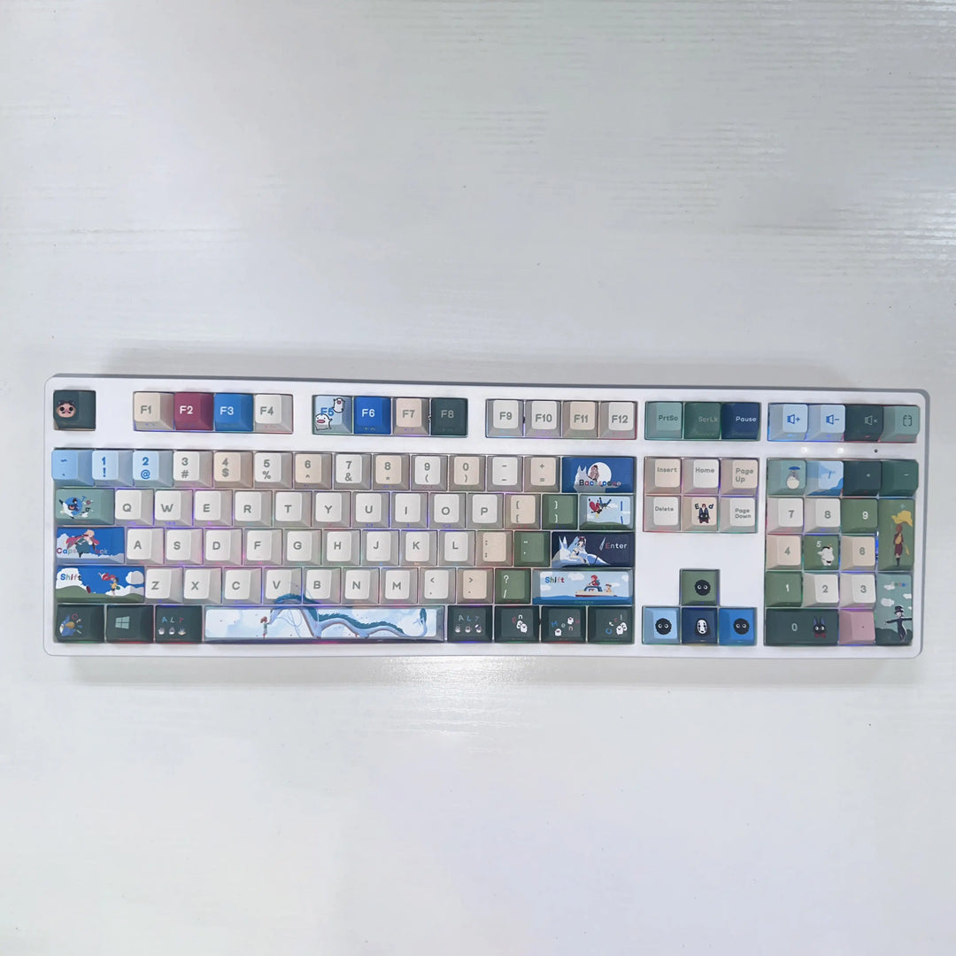 100% Ghibli Style Mechanical Keyboard ( ANSI )