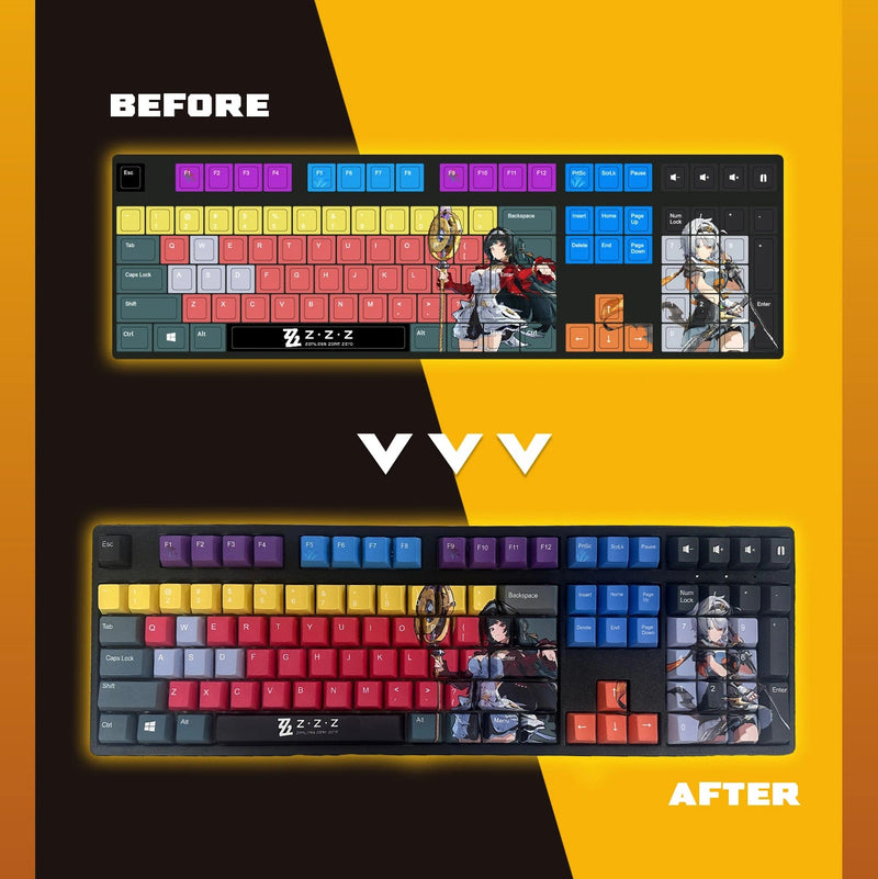 Custom keycap comparison