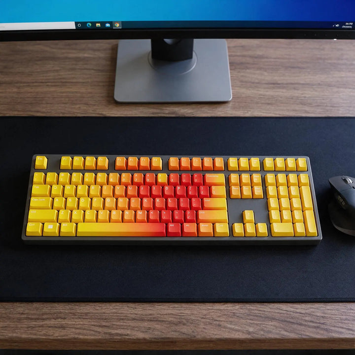 100% Blazing Dawn PBT Keycaps ( ANSI )