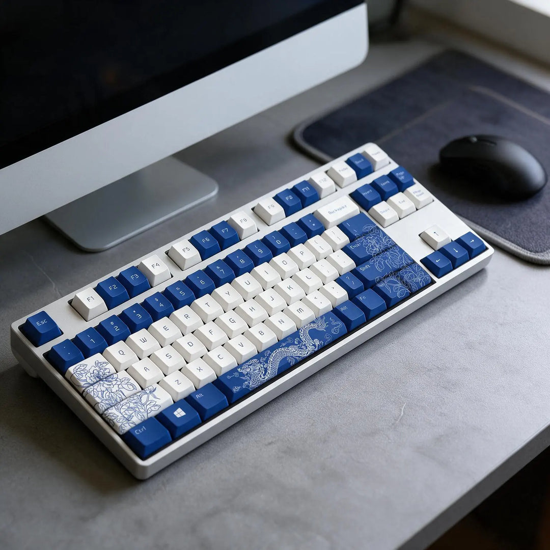 80% Porcelain PBT Keycaps ( ANSI )