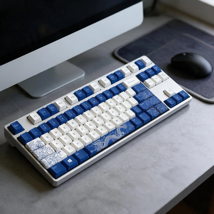 80% Porcelain PBT Keycaps ( ANSI )