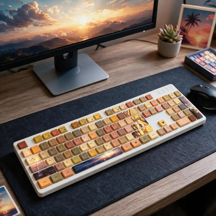 Yellow Sunlight Membrane Keyboard