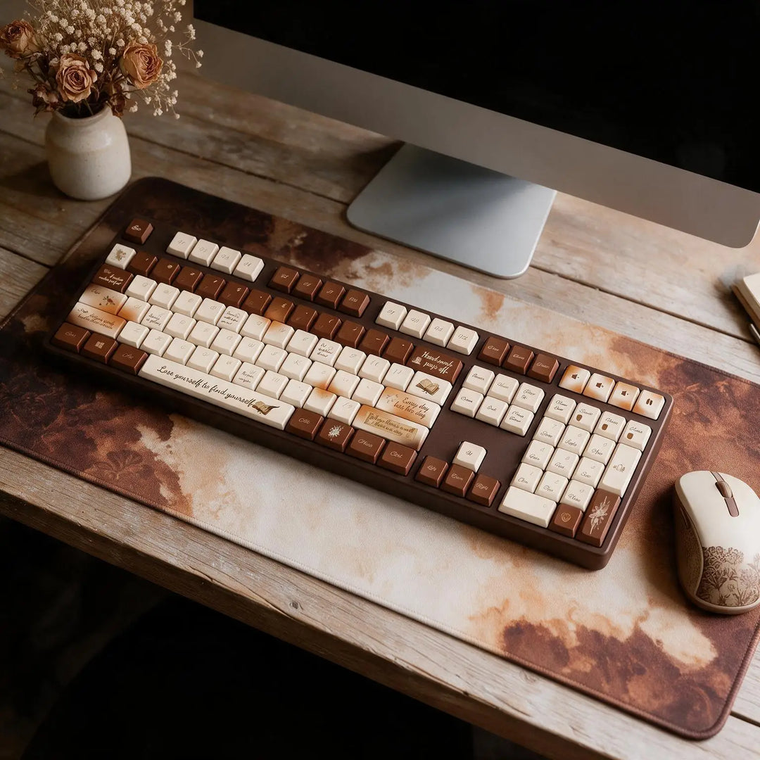 100% Inspirational Quotes PBT Keycaps (ANSI)