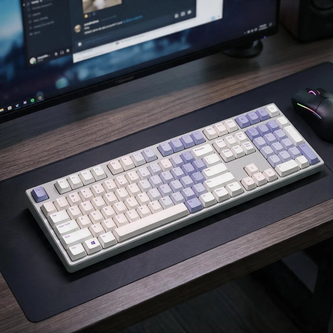 100% Violet Dream PBT Keycaps ( ANSI )