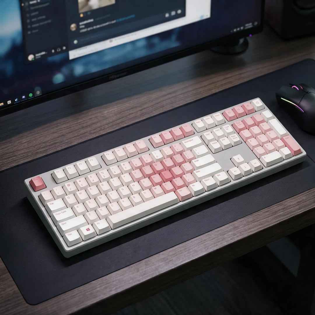 100% Sakura Love PBT Keycaps ( ANSI )