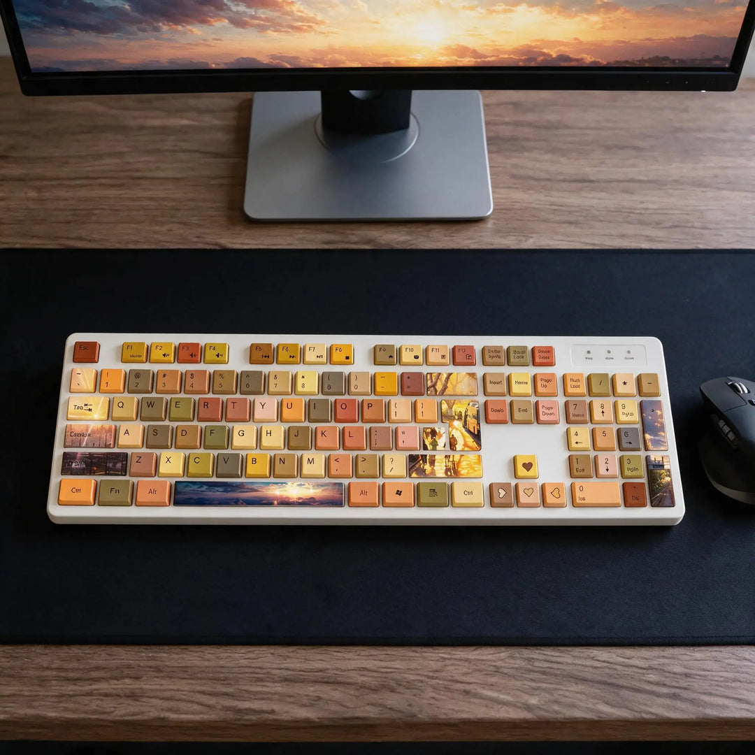 Yellow Sunlight Membrane Keyboard