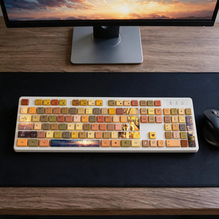 Yellow Sunlight Membrane Keyboard
