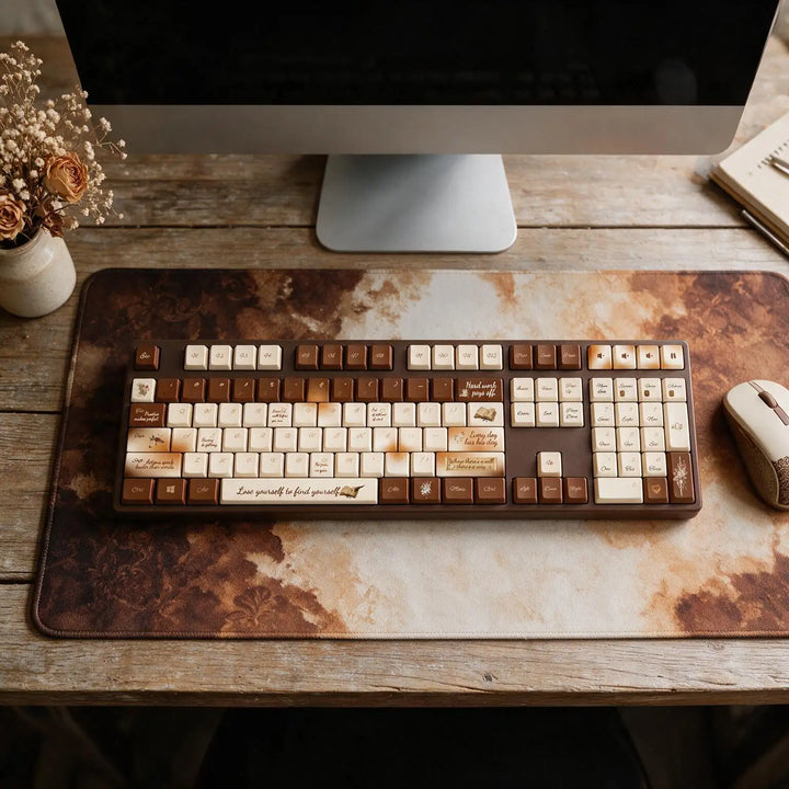 100% Inspirational Quotes PBT Keycaps (ANSI)