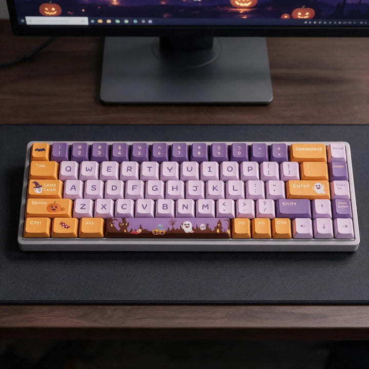 65% Ghost Amusement Park PBT Keycaps ( ANSI )