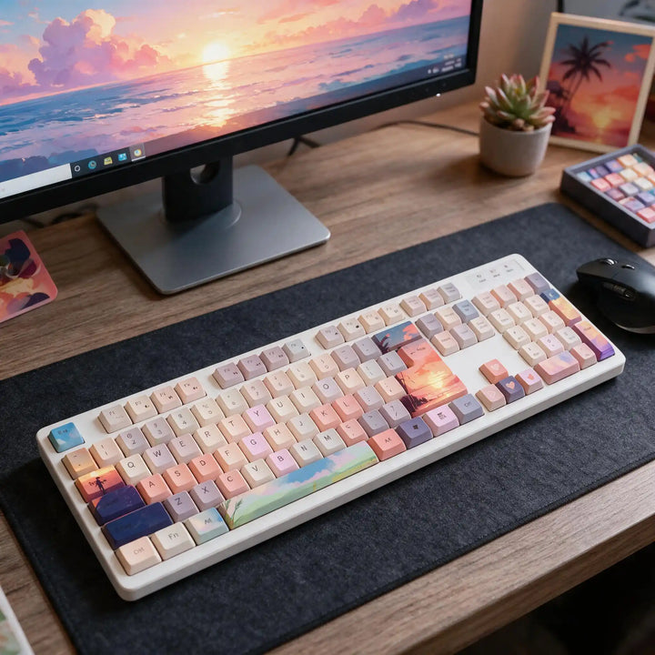 Colorful Cloud Journey Membrane Keyboard