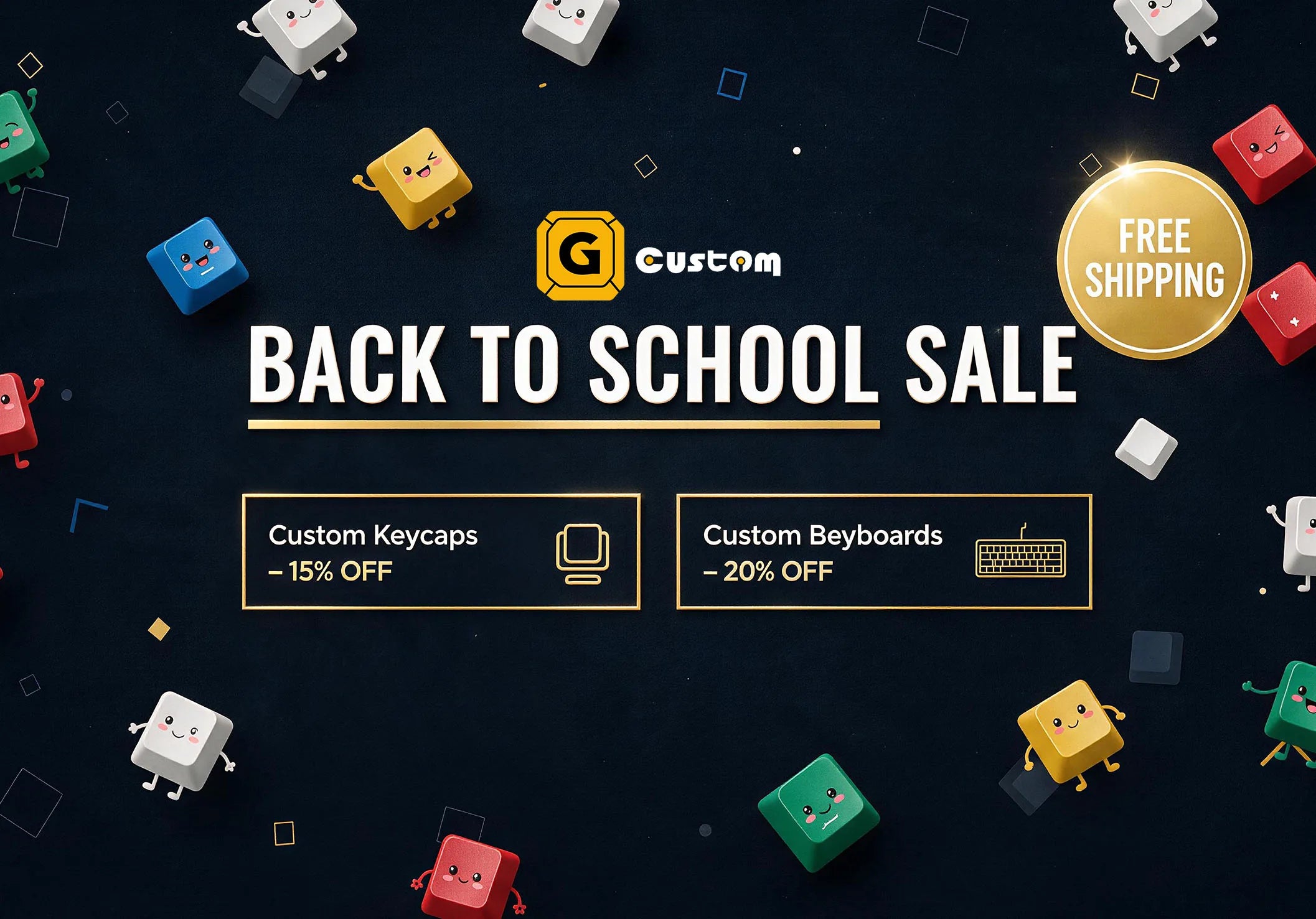 GimsunCustom back to school sale & custom keycaps & keyboard