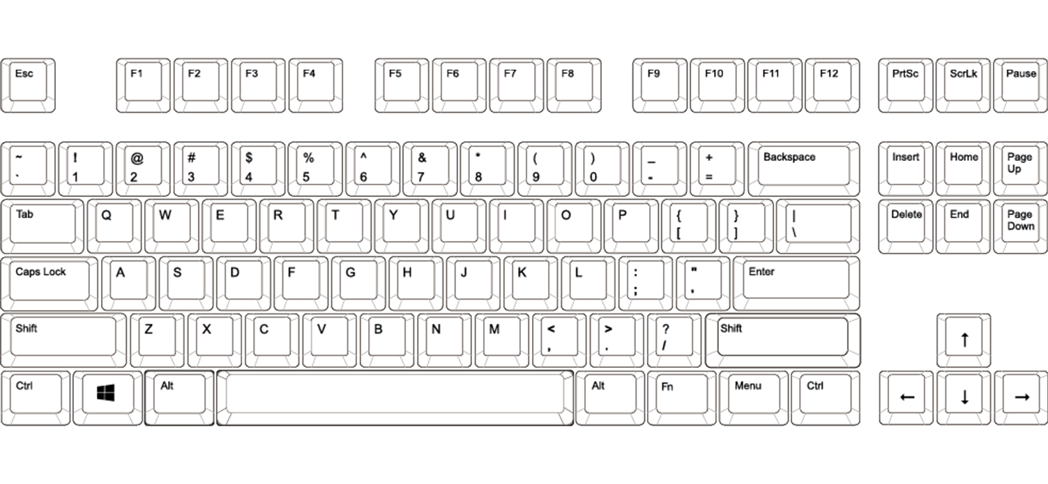 80% Keyboard PBT Keycap Set ( ANSI ) – Gimsun Custom